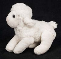 Antics White Sheep Lamb Baby Lovey Plush with Sounds Toy